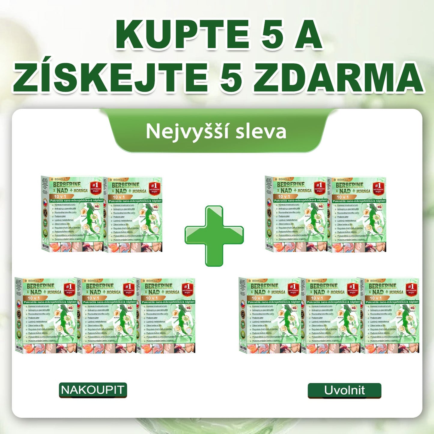 🍃🍃BSWELL® Nano mikrovpichová zeštíhlující náplast✨(Stačí použít pouze jednou denně – viditelné změny již za 28 dní) ✅Bezbolestná, dlouhotrvající, zaměřená na řešení cukrovky, obezity a kardiovaskulárních onemocnění