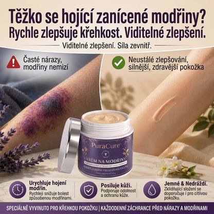 🍃🍃 100 000+ PRODANÝCH KUSŮ 💁‍♀️ – PuraCure® Krém na modřiny a posílení pokožky