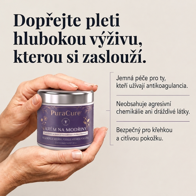 🍃🍃 100 000+ PRODANÝCH KUSŮ 💁‍♀️ – PuraCure® Krém na modřiny a posílení pokožky