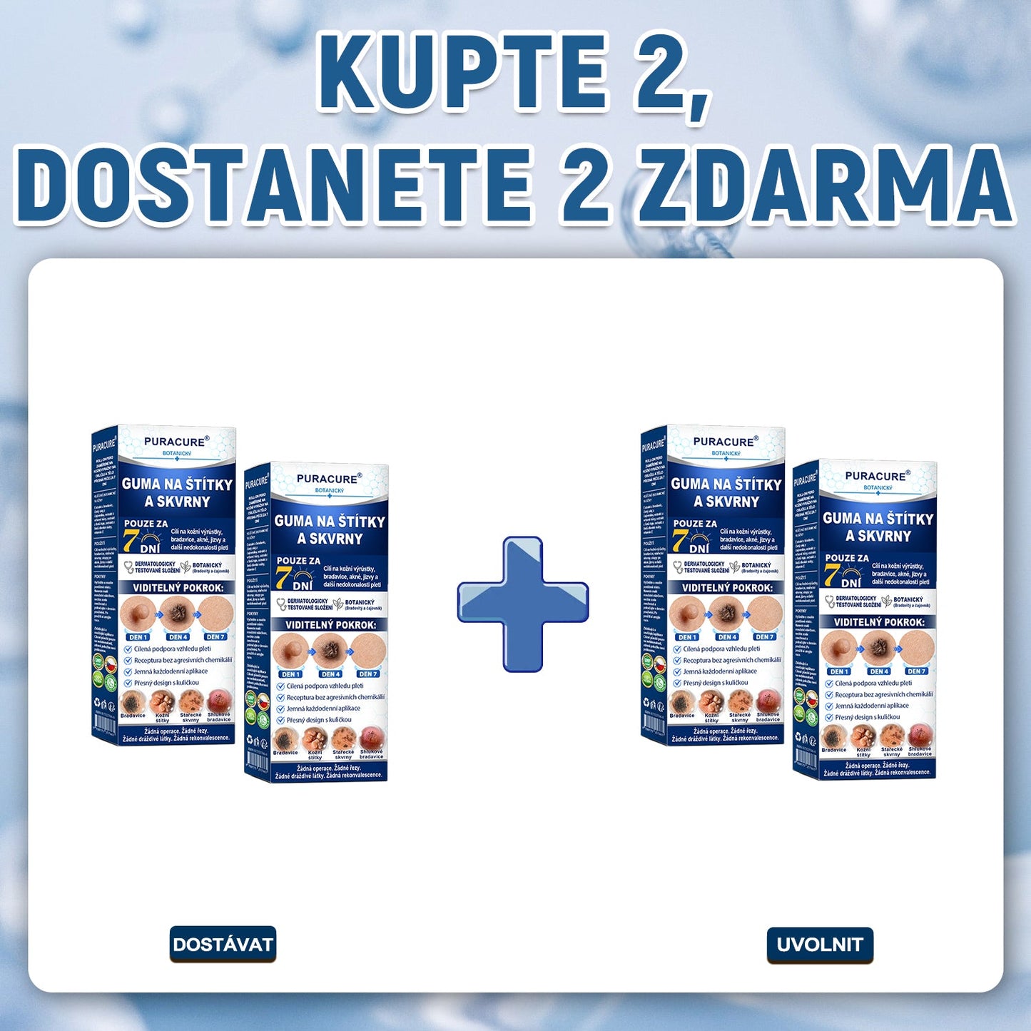 🍃PuraCure® 👩‍⚕️ 𝟕denní Pero na Odstranění Kožních Výrůstků a Skvrn – Bezbolestné Odstranění bez Jizev, Profesionální Roller aplikátor