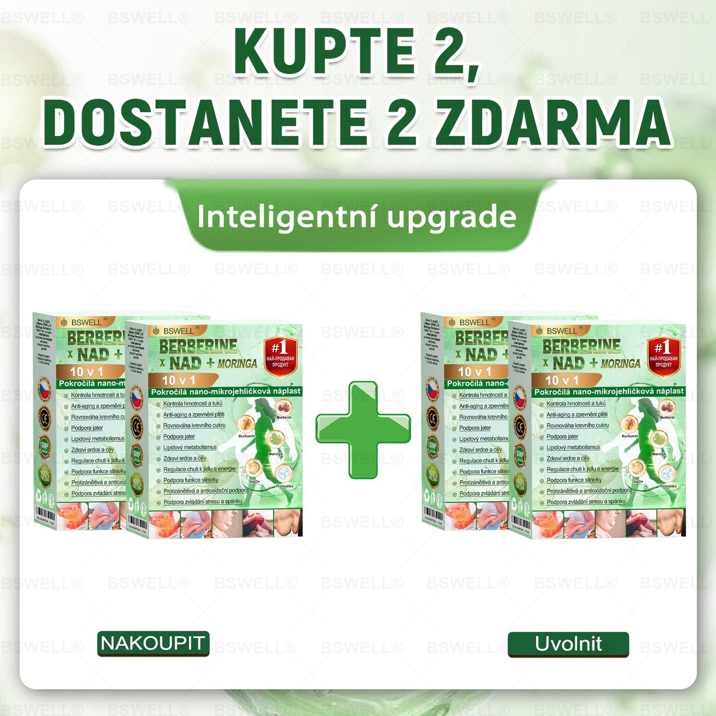 🍀🍀BSWELL® Nano mikrovpichová zeštíhlující náplast✨(Stačí použít pouze jednou denně – viditelné změny již za 28 dní) ✅Bezbolestná, dlouhotrvající, zaměřená na řešení cukrovky, obezity a kardiovaskulárních onemocnění