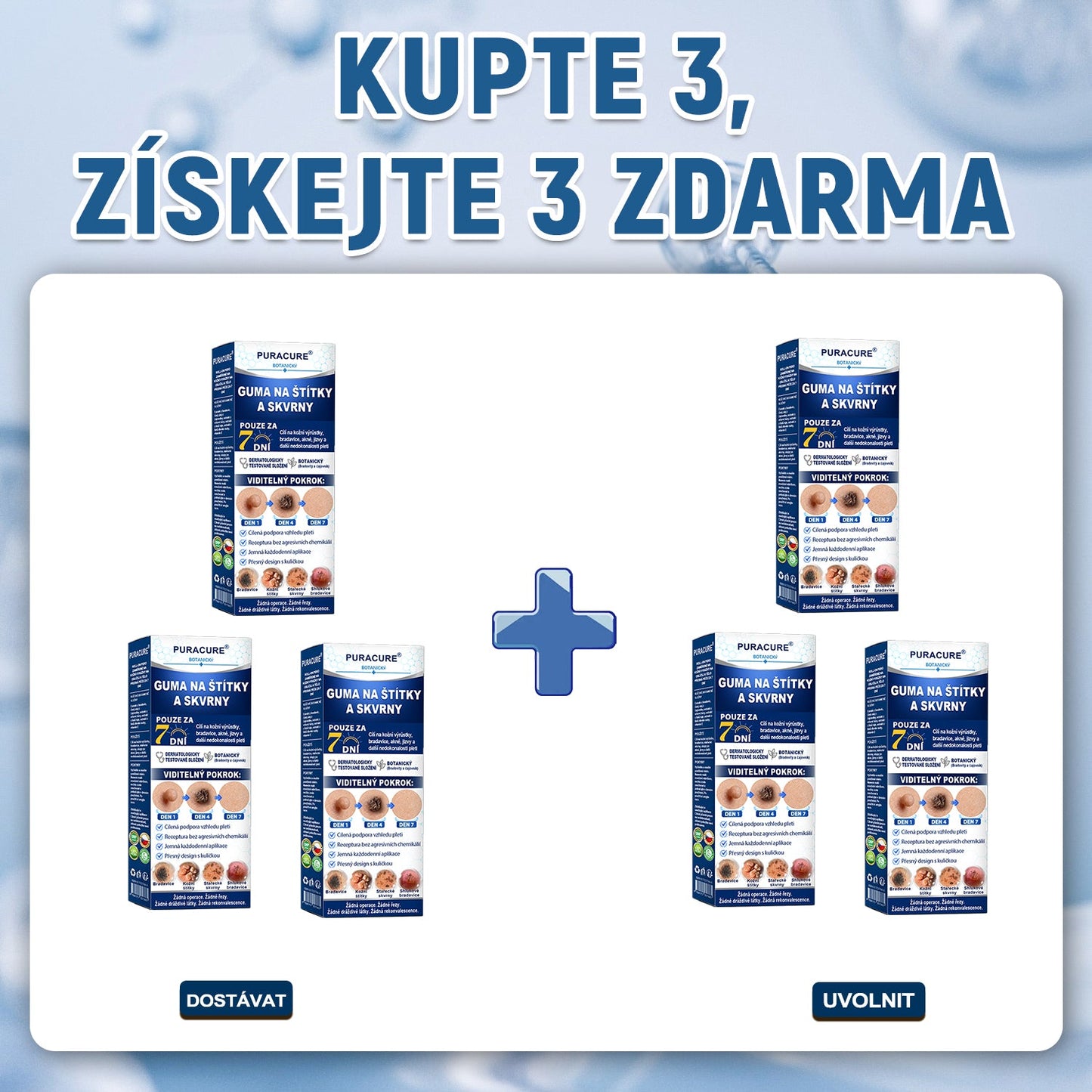 🍃PuraCure® 👩‍⚕️ 𝟕denní Pero na Odstranění Kožních Výrůstků a Skvrn – Bezbolestné Odstranění bez Jizev, Profesionální Roller aplikátor