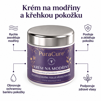 🍃🍃 100 000+ PRODANÝCH KUSŮ 💁‍♀️ – PuraCure® Krém na modřiny a posílení pokožky