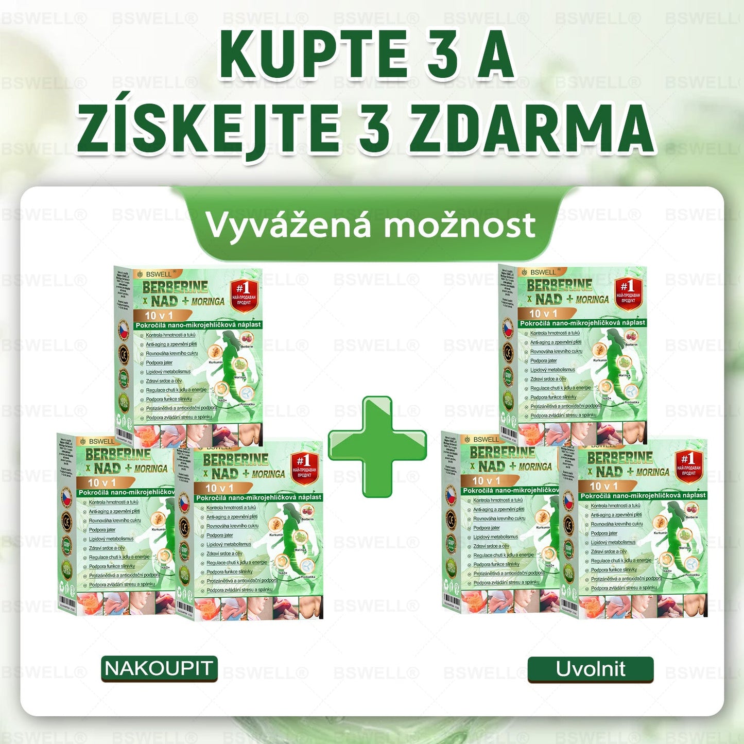 🍀🍀BSWELL® Nano mikrovpichová zeštíhlující náplast✨(Stačí použít pouze jednou denně – viditelné změny již za 28 dní) ✅Bezbolestná, dlouhotrvající, zaměřená na řešení cukrovky, obezity a kardiovaskulárních onemocnění