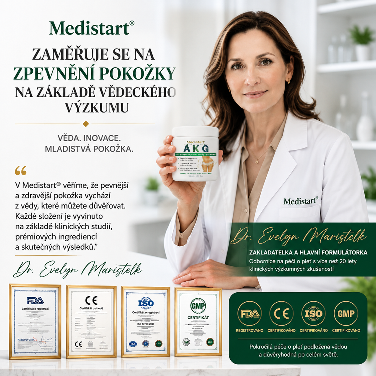 🍃🍃Medistart® AKG ZPEVŇUJÍCÍ PÉČE O PLEŤ & PROTI STÁRNUTÍ