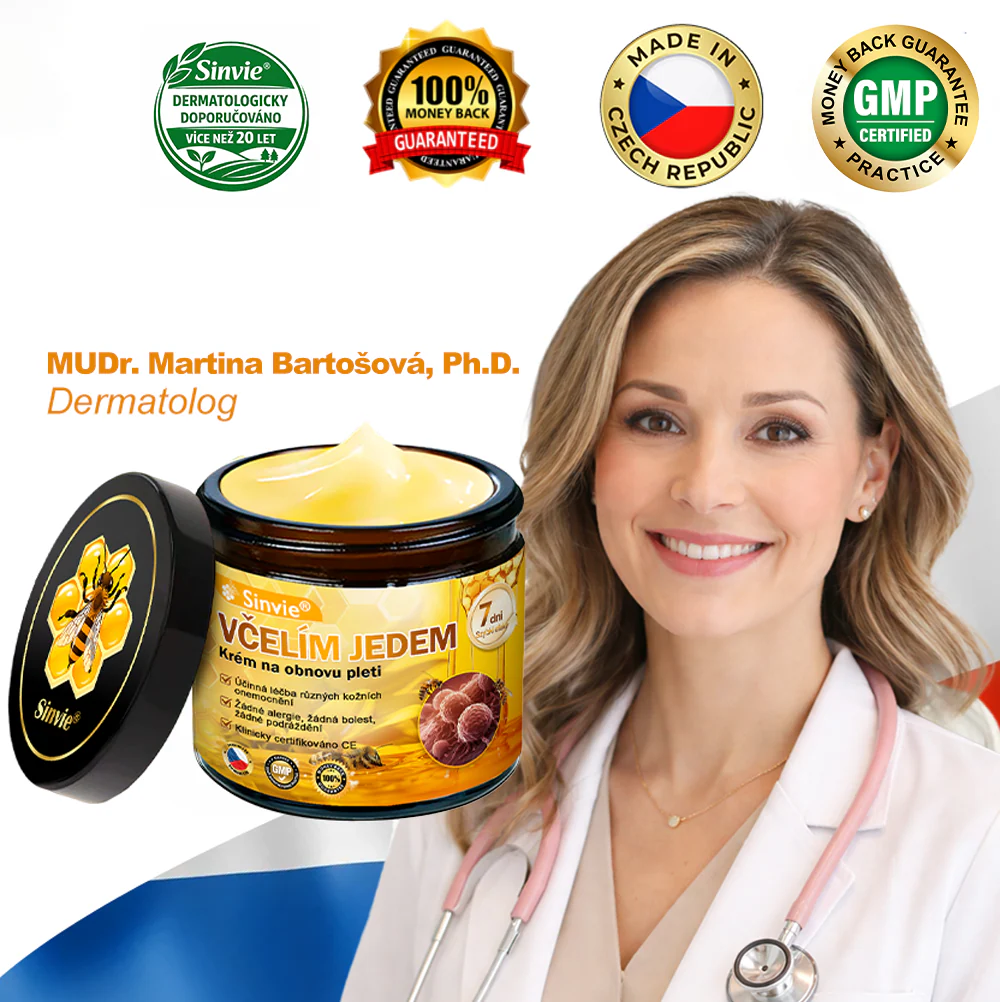 🍎 Sinvie® Krém na obnovu pleti s včelím jedem(👨‍⚕‍Výroba probíhá v souladu s normami GMP)👍✅